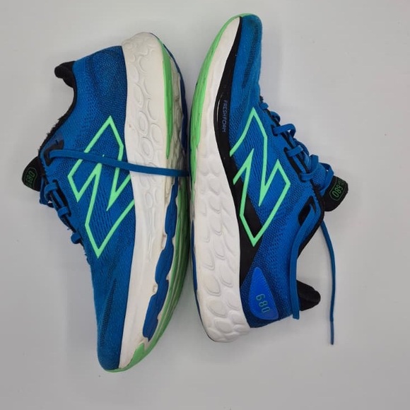 New Balance Blue and Green Athletic Sneakers